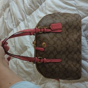Coach Peyton Dome Satchel in pink